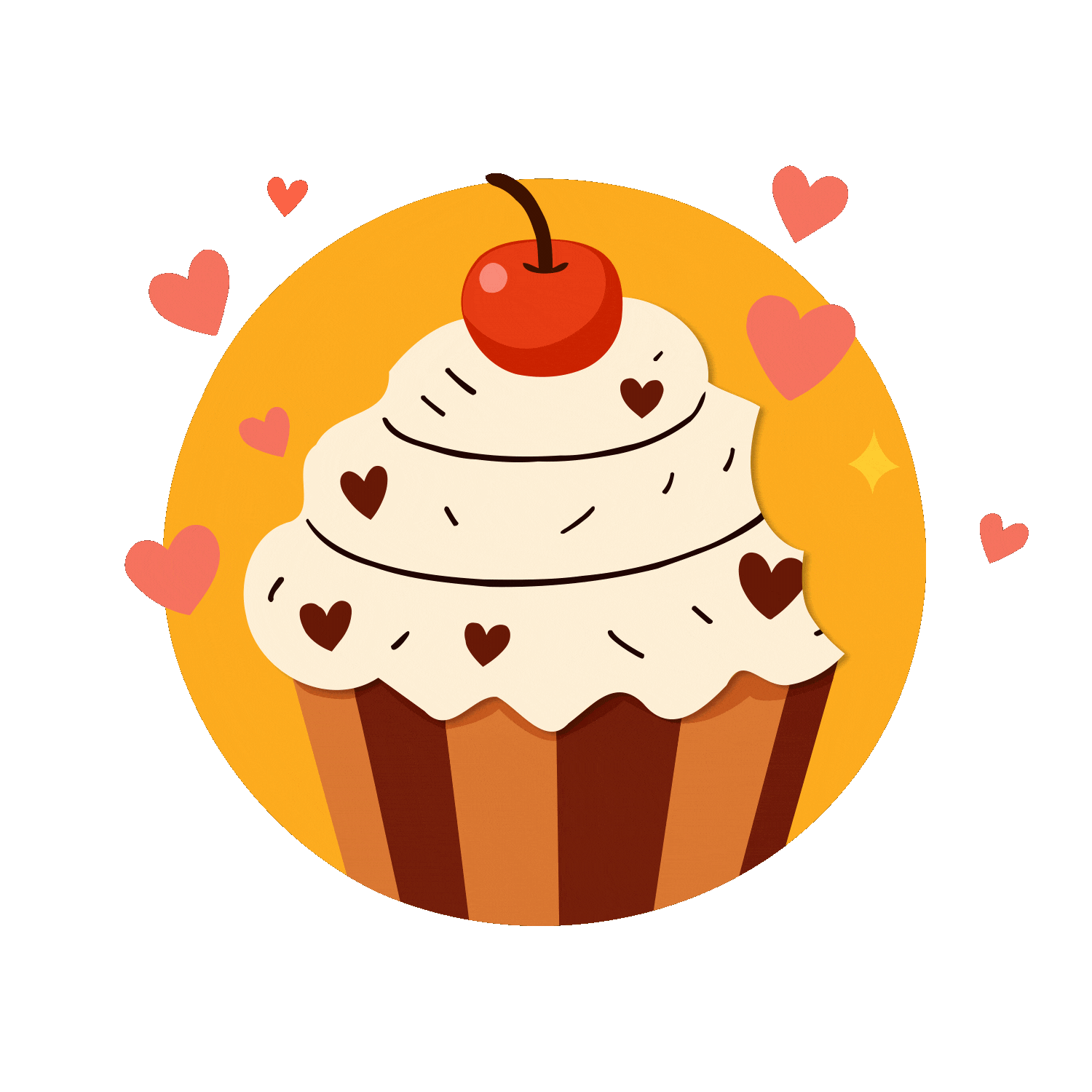 Cupcake Faial Veg — animação